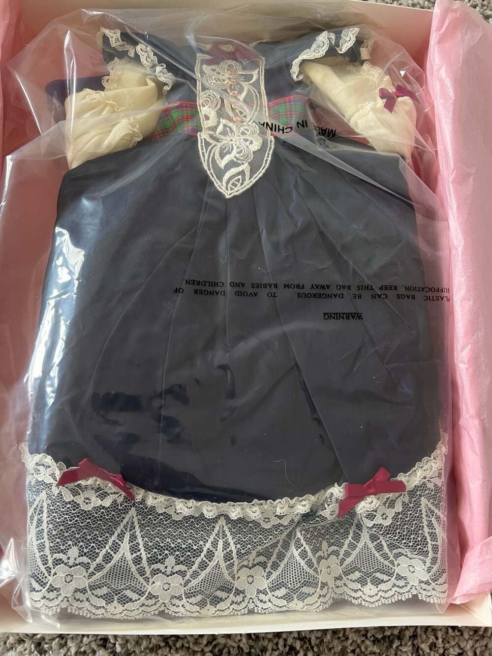 1997 Madame Alexander Meg's Holiday Dress Outfit Little Women Journals 13790